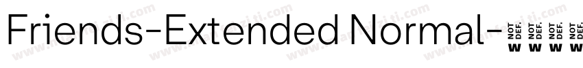 Friends-Extended Normal字体转换